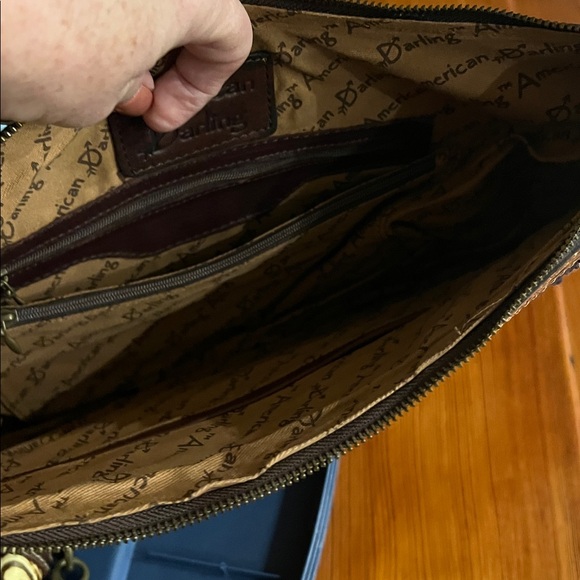 American Darling Black and Cream Shoulder Bag - Picture 2 of 3